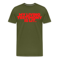 MY TESTIMONY IS LIT - olive green