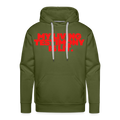 MY LIVING TESTIMONY IS LIT - HOODIE - olive green